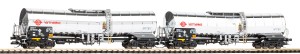 Zestaw 2-wagonów cystern, Ermewa,  skala TT, PIKO 47683