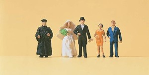 Ślub, skala H0, PREISER 14057