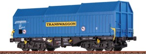 Wagon teleskopowy  typu Shimmns2 , DB, skala H0, BRAWA 51005