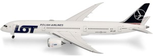 Boeing B787-9, LOT Polish Airlines SP-LSF, skala 1:500, HERPA 536646-001