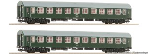 Zestaw 2 wagonów osobowych 2-klasy typu Y/B70, PKP, skala TT, ROCO 6280043
