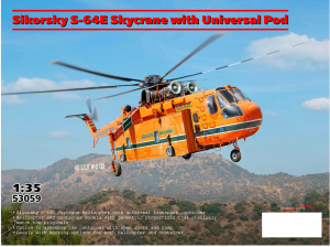 Sikorsky S-64E Skycrane , skala 1:35, ICM 53059
