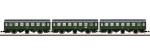 Zestaw 3-wagnów osobowych 2-klasy typu B3yge 761, DB, skala Z, MÄRKLIN 87062