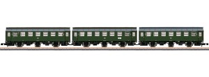 Zestaw 3-wagnów osobowych 2-klasy typu B3yge 761, DB, skala Z, MÄRKLIN 87062