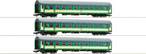 Zestaw 3 wagonów osobowych typu bdnu, PKP, skala H0, ROCO 6200229