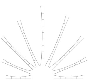 Uniwersalne przewody trakcyjne 240-270 mm, skala H0, VIESSMANN 4154