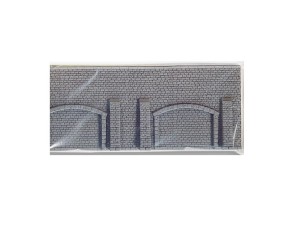 Mur podporowy z arkadami 335 x 140 mm, skala N/TT, Busch 8196