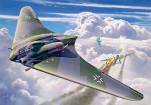 Samolot,  Horten Go-229, skala 1:72, Revell 04312