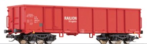 Wagon wysokoburtowy Eaos-x 075, DB, skala TT, TILLIG 15247