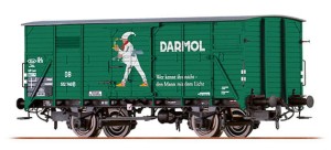 Wagon typu G10  „DARMOL“, DB, skala H0, BRAWA 49050