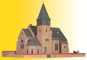 Kościół z ogrodzeniem, skala H0, KIBRI 39766