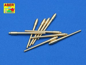 Zestaw 9 luf 406 mm do Amerykańskich okrętów  IOWA, NEW JERSEY, MISSOURI, WISCONSIN, skala 1:350, Aber 1-350- L-04