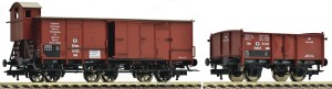 Zestaw 2- wagonów towarowych, KPEV, skala H0, FLEISCHMANN 538003