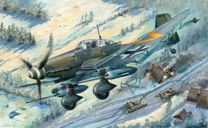 Samolot, Junkers Ju-87G-2 Stuka, skala 1:32, TRUMPETER 03218