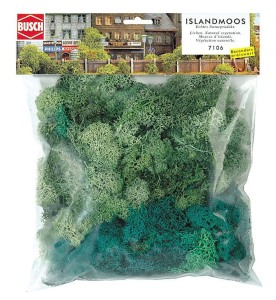 Porosty mchu, skala wszystkie, skala H0, BUSCH 7106