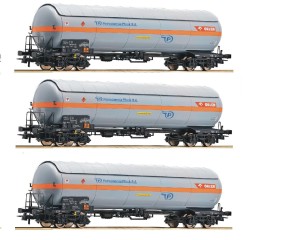 Zestaw 3-cystern, PKP, skala H0, ROCO 67580-Set3