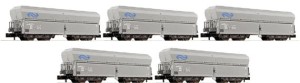 Zestaw 5-wagonów samowyładowawczych typu Fad, NS, skala N, FLEISCHMANN 852213