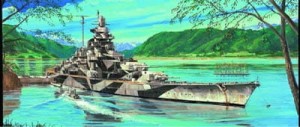 Okręt, Tirpitz 1944, skala 1:700, Trumpeter 05712