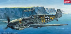 Samolot, Messerschmitt Bf-109E 3/4, skala 1:72, ACADEMY 2133
