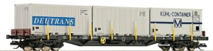 Wagon kontenerowy, DR,  skala TT, TILLIG 15580