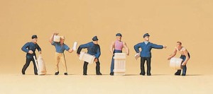 Robotnicy w magazynie , skala N, PREISER 79016