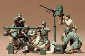 Figurki, US Gun & Mortar Team, skala 1:35, Tamiya 35086