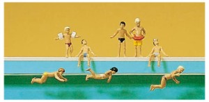 Dzieci na pływalni, skala N, PREISER 79091