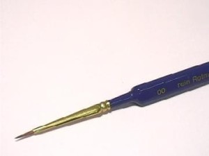 Pędzel, Pędzel Luxus rozmiar 00 (naturalne włosie), Revell 39653