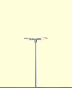 Latarnia peronowa, podwójna, LED, skala H0, BRAWA 84059