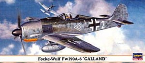 Samolot, Focke - Wulf Fw190A-6 "GALLAND", skala 1:72, Hasegawa 00268
