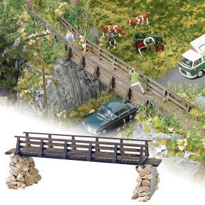 Most z drewna, skala 0, BUSCH 10220