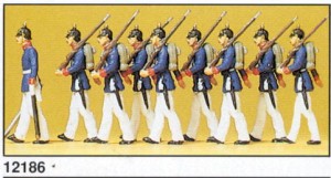 Pruska piechota, skala H0, PREISER 12186