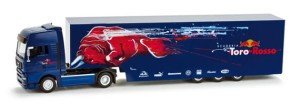MAN TGA XXL Renntransporter-Sattelzug, skala H0, HERPA 158572