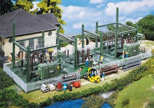 Stacja trannsformatorowa, skala H0, FALLER 130958