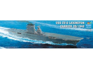 Lotniskowiec USS Lexington CV-2 WW II, skala 1:350, TRUMPETER 05608