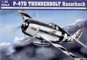 Samolot, P-47D Thunderbolt Razorback, skala 1:32, TRUMPETER 02262