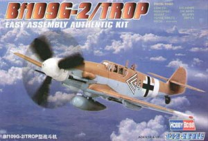 Bf109 G-2/ TROP, skala 1:72, HOBBY BOSS 80224