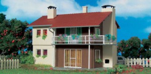 Dom dwurodzinny, skala TT, VOLLMER 49360