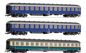 Zestaw 3-wagonów kuszetkowych, skala H0, ROCO 64029