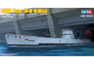 Niemiecka łódź podwodna Type IX-B U-Boot, skala 1:350, Hobby Boss 83507