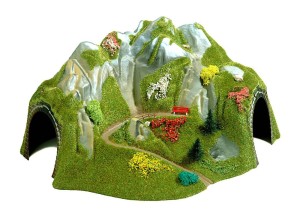 Tunel narożny, skala H0, BUSCH 3026