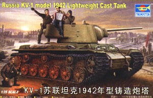 KV-1 Model 1942 Lightweight Cast Tank , skala 1:35, TRUMPETER 00360
