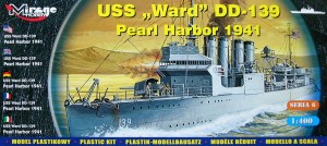 Okręt, USS Ward DD-139 Pearl Harbor 1941, skala 1:400, Mirage Hobby 40601