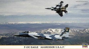 Samolot, F-15C Eagle Aggressor USAF, skala 1:72, Hasegawa 00860
