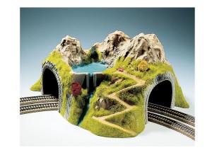 Tunel narożny 2-torowy, skala H0, NOCH 05180