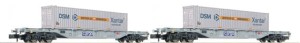 Zestaw 2-wagonów kontenerowych typu Sgns, skala N, FLEISCHMANN 825501