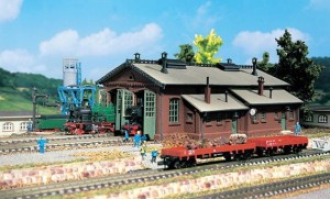 Szopa na lokomotywy 2-stanowiskowa, skala N, VOLLMER 47608