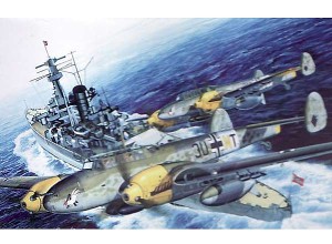 Samolot, Messerschmitt Bf 110D-3 (Wing Tech)l Mk. III, skala 1:32, DRAGON 3206