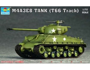 M4A3E8 TANK, skala 1:72, TRUMPETER 07225