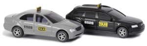 Zestaw 2 samochodów Taxi , skala N, BUSCH 8323